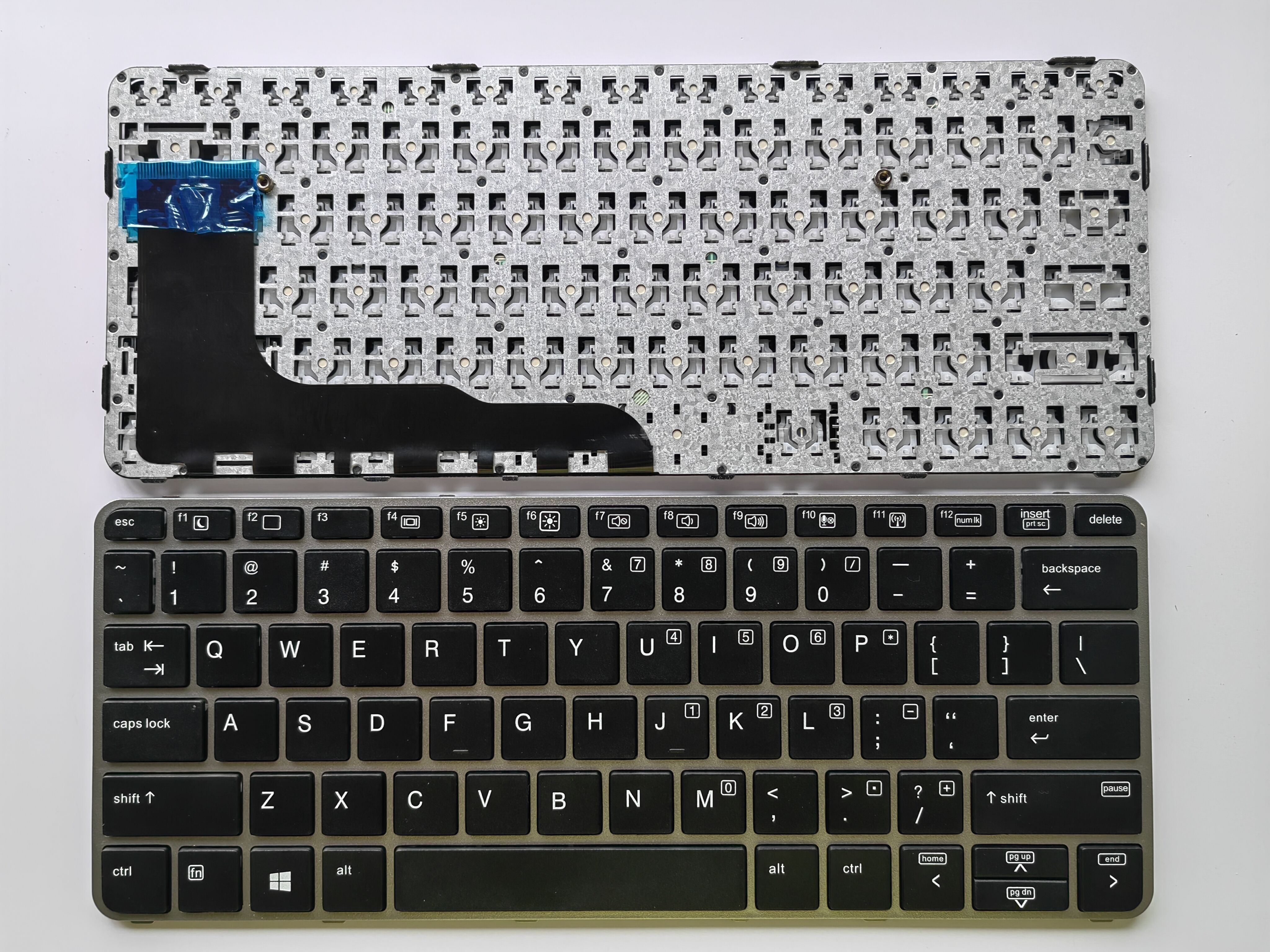 Picture of New Replacement Laptop Keyboard For HP 820G3/820G4/725G3/725G4/828G3/828G4 SILVER FRAME BLACK (OEM) US Layout
